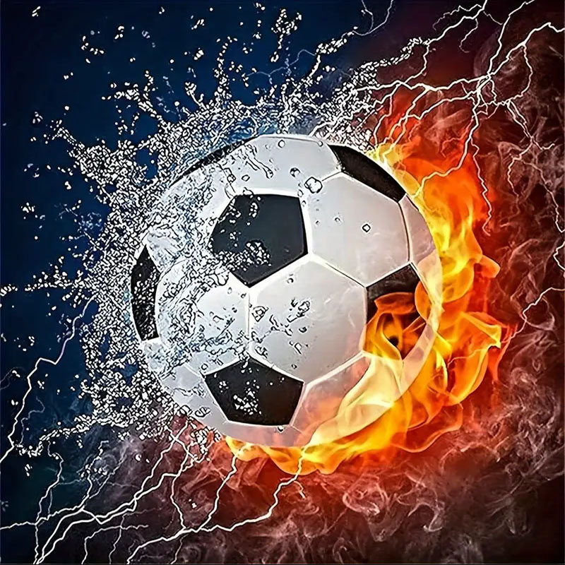 Photography Geometry - Bir dizi futbol elmas boyama seti,